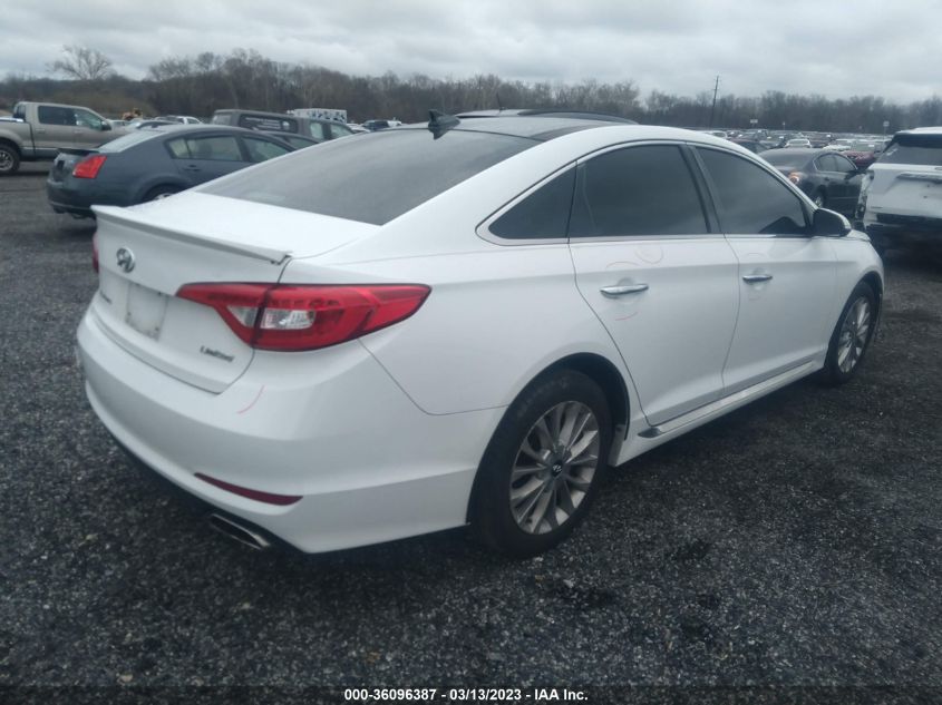 2015 HYUNDAI SONATA 2.4L LIMITED - 5NPE34AF5FH035961