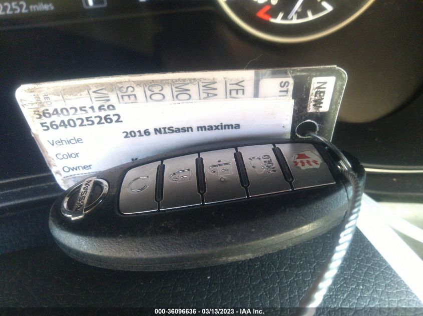 2016 NISSAN MAXIMA 3.5 - 1N4AA6AP6GC447821