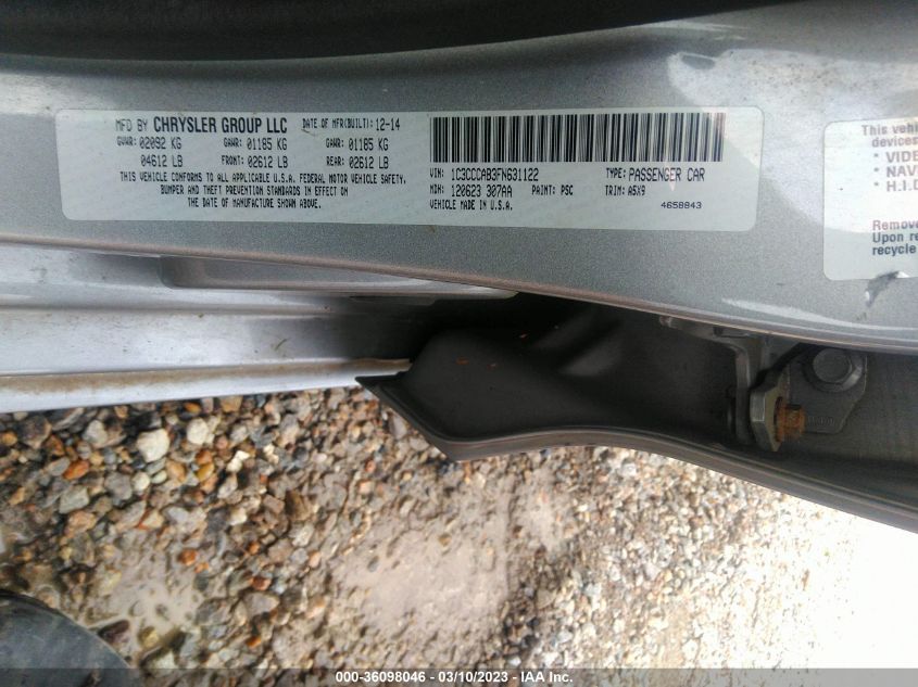 2015 CHRYSLER 200 LIMITED - 1C3CCCAB3FN631122