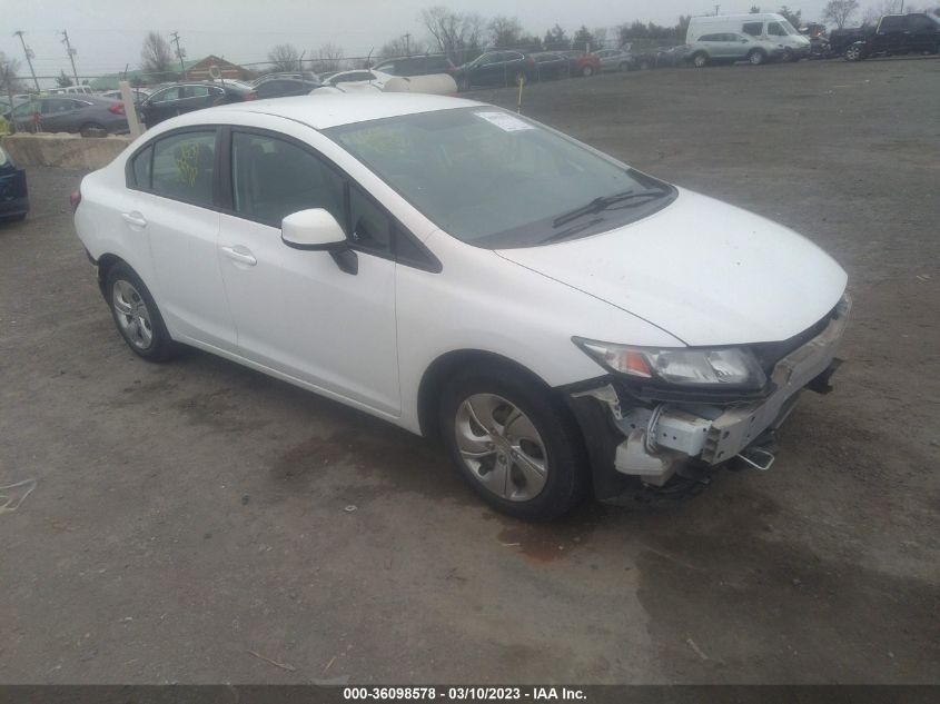 2013 HONDA CIVIC SDN LX - 2HGFB2F5XDH573980