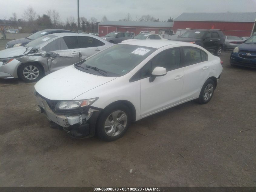 2013 HONDA CIVIC SDN LX - 2HGFB2F5XDH573980