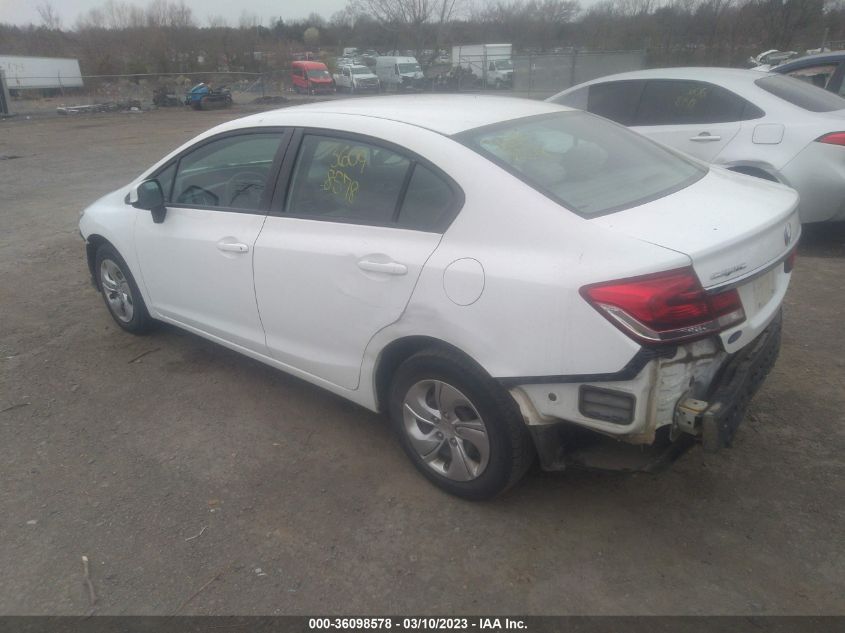 2013 HONDA CIVIC SDN LX - 2HGFB2F5XDH573980