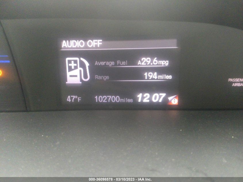 2013 HONDA CIVIC SDN LX - 2HGFB2F5XDH573980