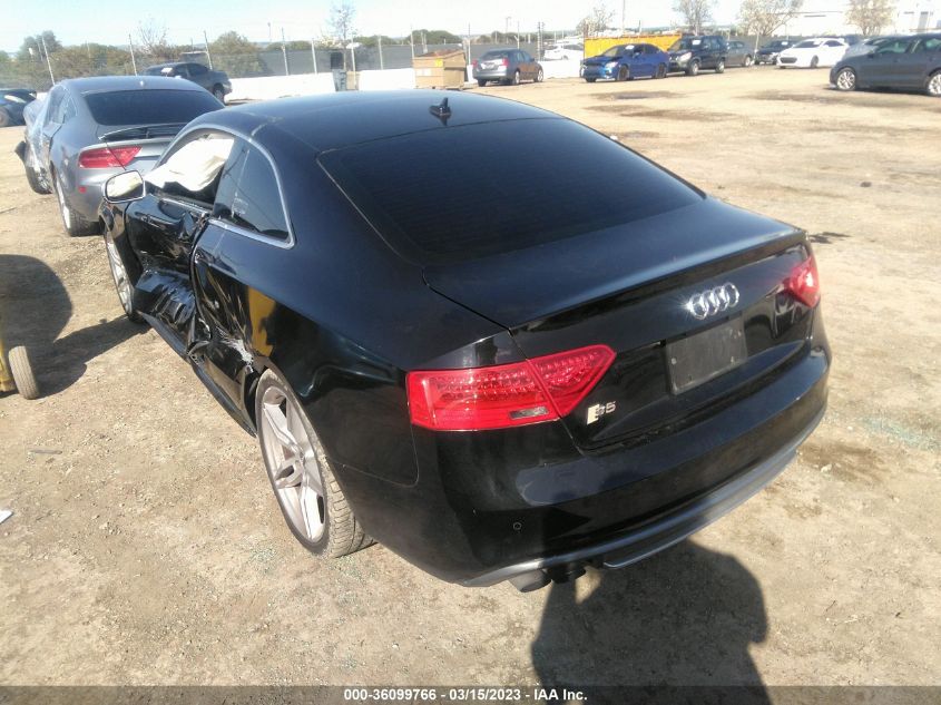 2013 AUDI S5 PREMIUM PLUS WAUCGAFR8DA047813