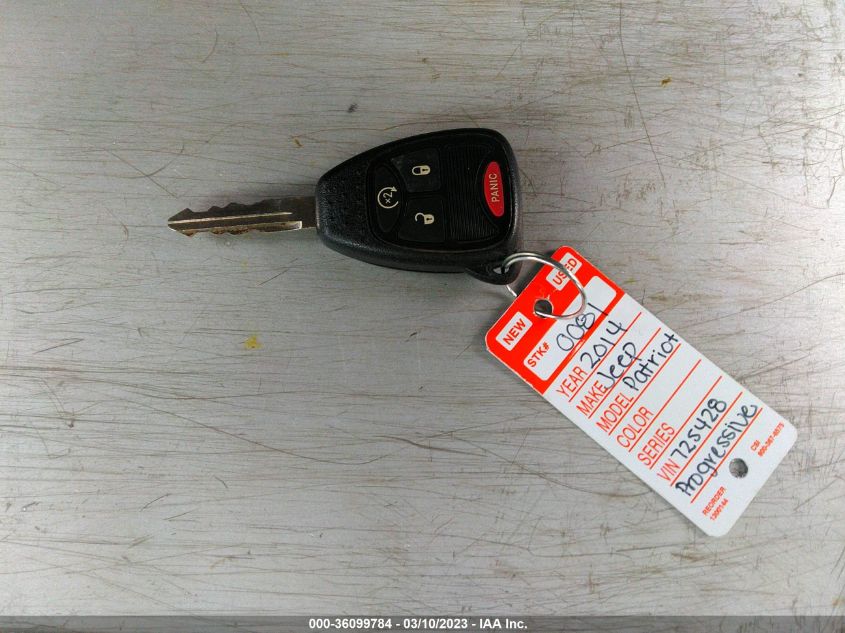 2014 JEEP PATRIOT LATITUDE - 1C4NJRFB1ED725428