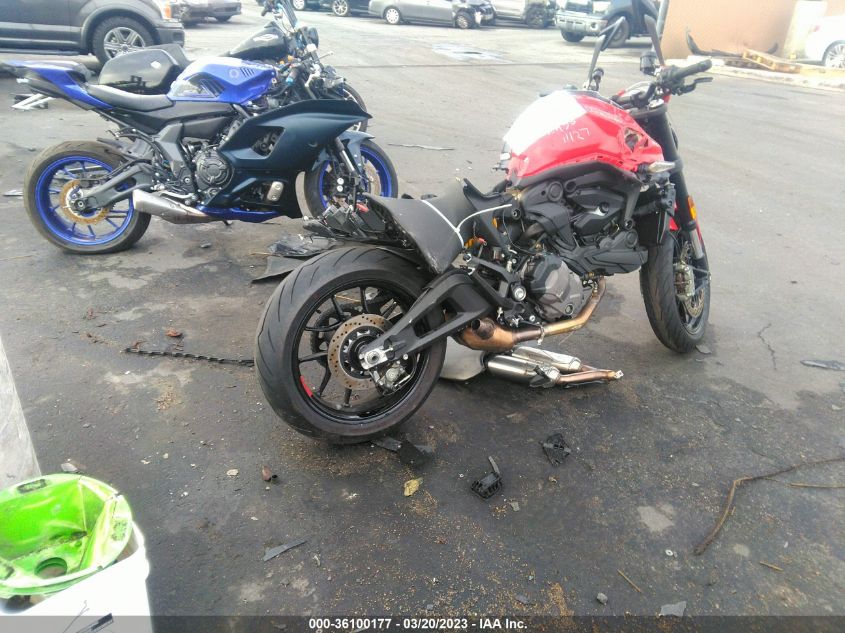 2022 DUCATI MONSTER ZDMMAMDT4NB006622