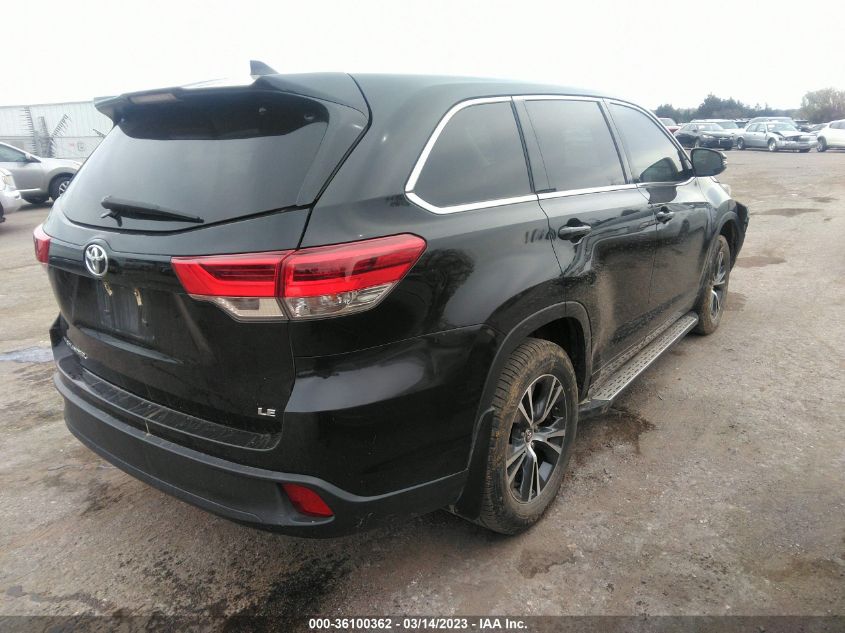 2018 TOYOTA HIGHLANDER LE - 5TDZZRFH9JS249345