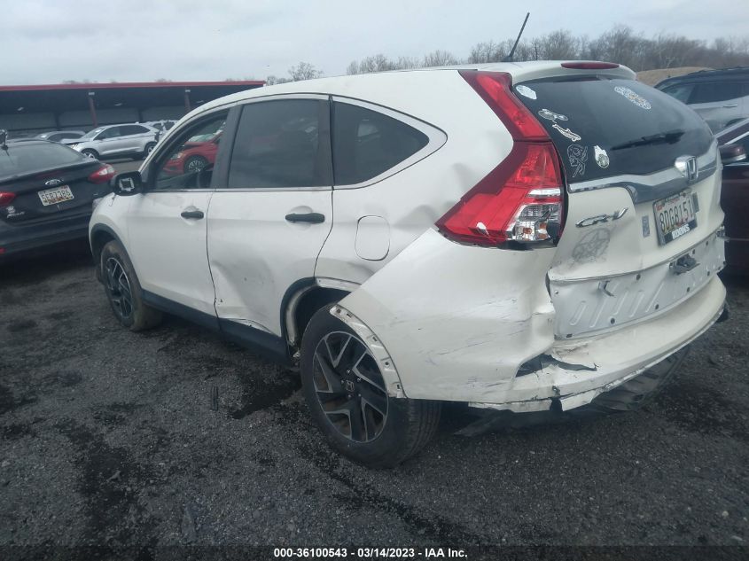 2016 HONDA CR-V SE - 5J6RM4H42GL109332