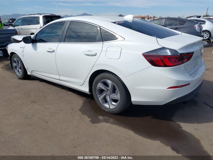 2020 HONDA INSIGHT EX 19XZE4F51LE001320