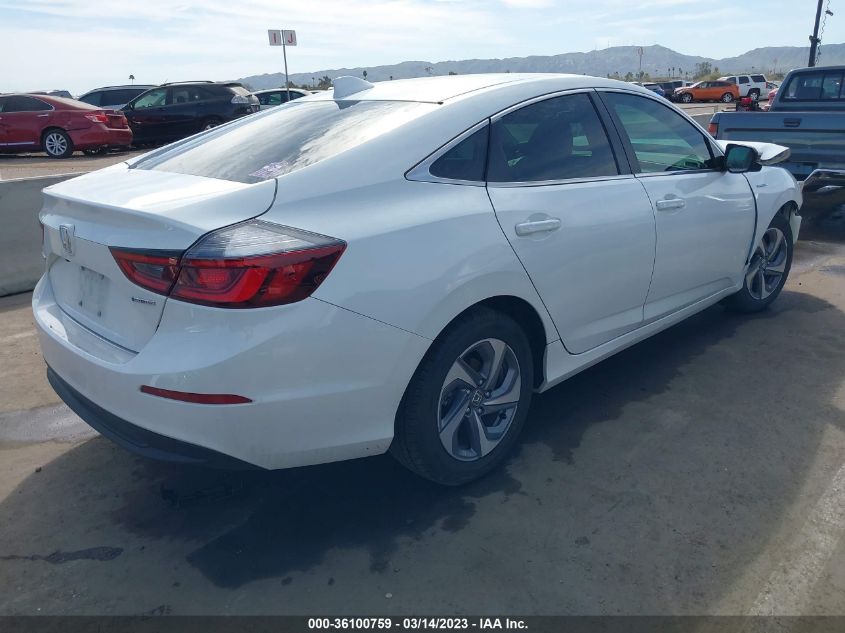 2020 HONDA INSIGHT EX 19XZE4F51LE001320