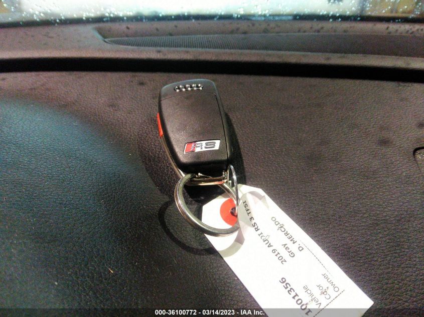2019 AUDI RS 3 - WUABWHFF6KA903772