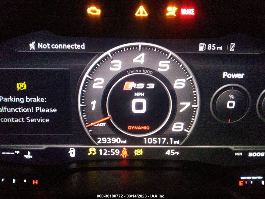 2019 AUDI RS 3 - WUABWHFF6KA903772