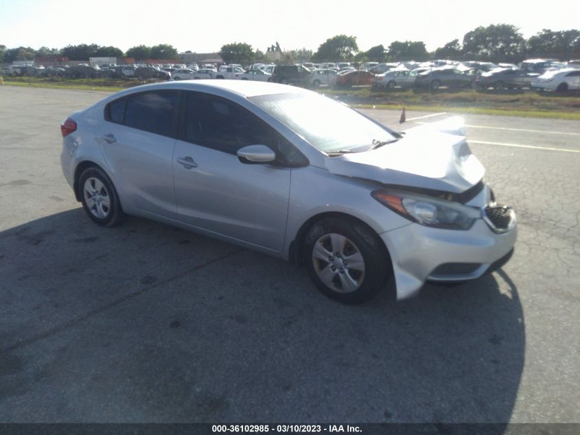 2016 KIA FORTE LX - KNAFK4A60G5601062