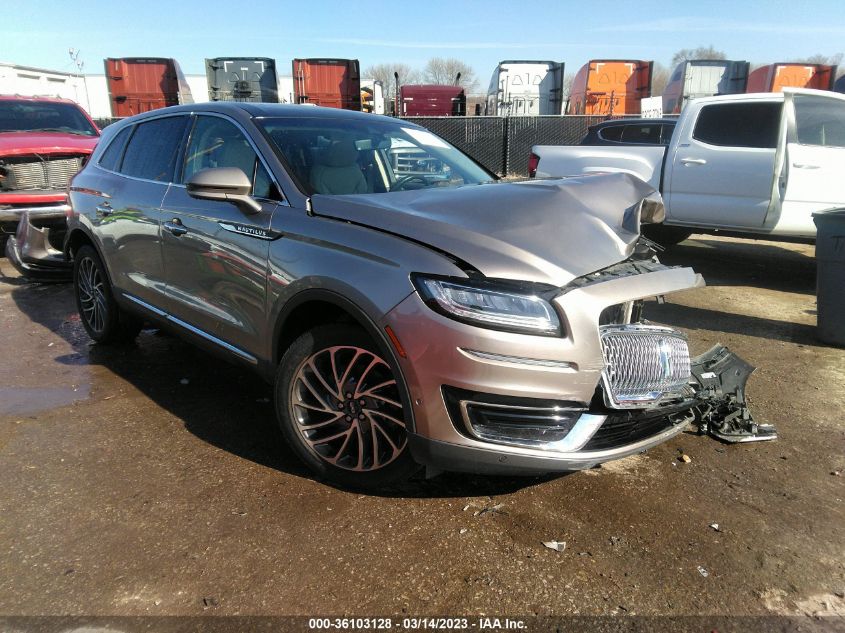 2020 LINCOLN NAUTILUS RESERVE - 2LMPJ8K99LBL10186