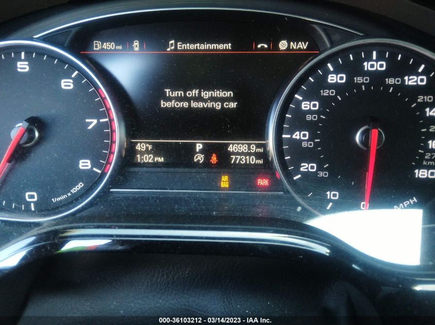 2016 AUDI A8 L 3.0T - WAU34AFDXGN013012