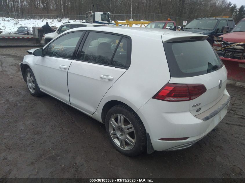 2019 VOLKSWAGEN GOLF S/SE - 3VWG57AU1KM037811