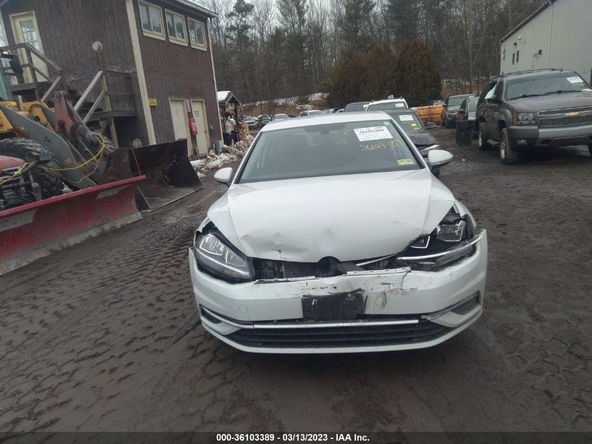 2019 VOLKSWAGEN GOLF S/SE - 3VWG57AU1KM037811