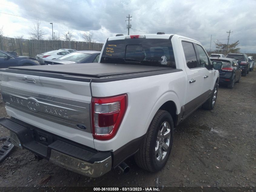 2021 FORD F-150 SPRCR 4X4 SPR CREW x1FTW1ED9MFB77627