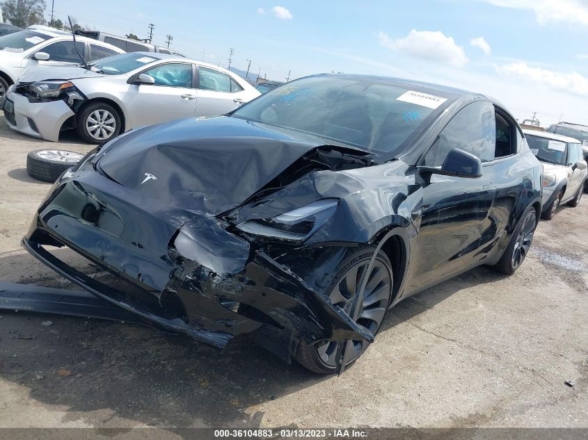 2022 TESLA MODEL Y PERFORMANCE - 7SAYGDEF7NF551038