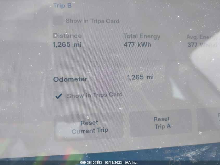 2022 TESLA MODEL Y PERFORMANCE - 7SAYGDEF7NF551038