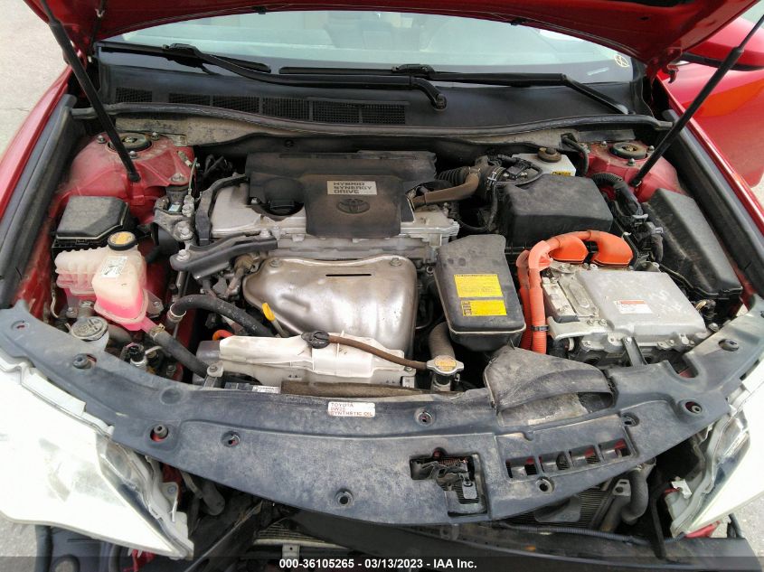 2013 TOYOTA CAMRY HYBRID LE/XLE - 4T1BD1FK9DU085779