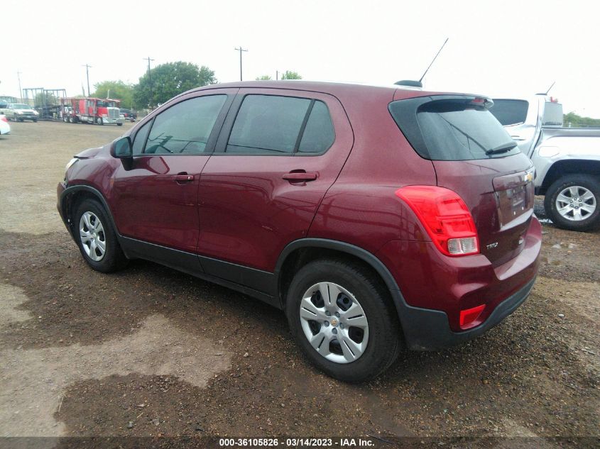 2017 CHEVROLET TRAX LS - 3GNCJKSB9HL273755