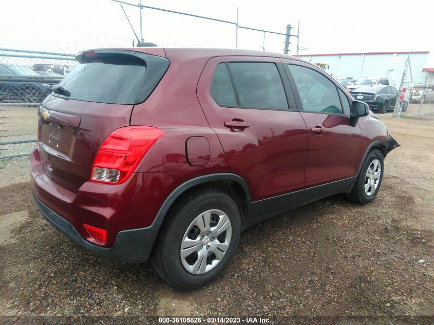 2017 CHEVROLET TRAX LS - 3GNCJKSB9HL273755