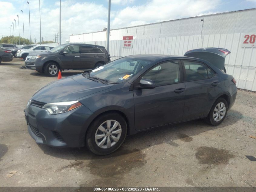 2014 TOYOTA COROLLA L/LE/S/S PLUS/LE PLUS - 5YFBURHE1EP144221