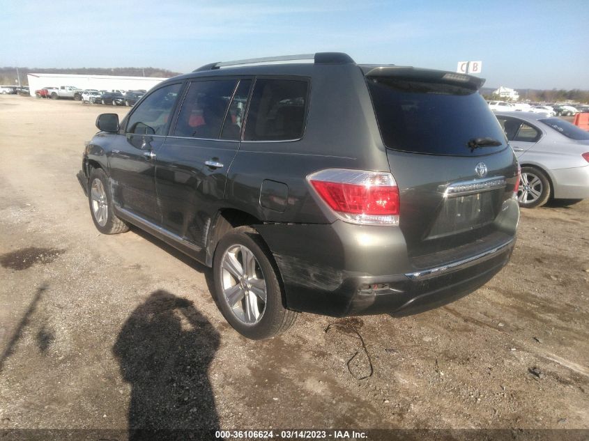 2013 TOYOTA HIGHLANDER LIMITED - 5TDDK3EH3DS241727