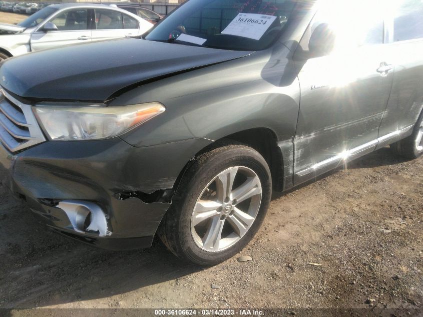 2013 TOYOTA HIGHLANDER LIMITED - 5TDDK3EH3DS241727