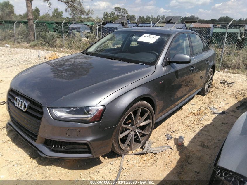 2016 AUDI A4 PREMIUM - WAUBFAFL1GN012702