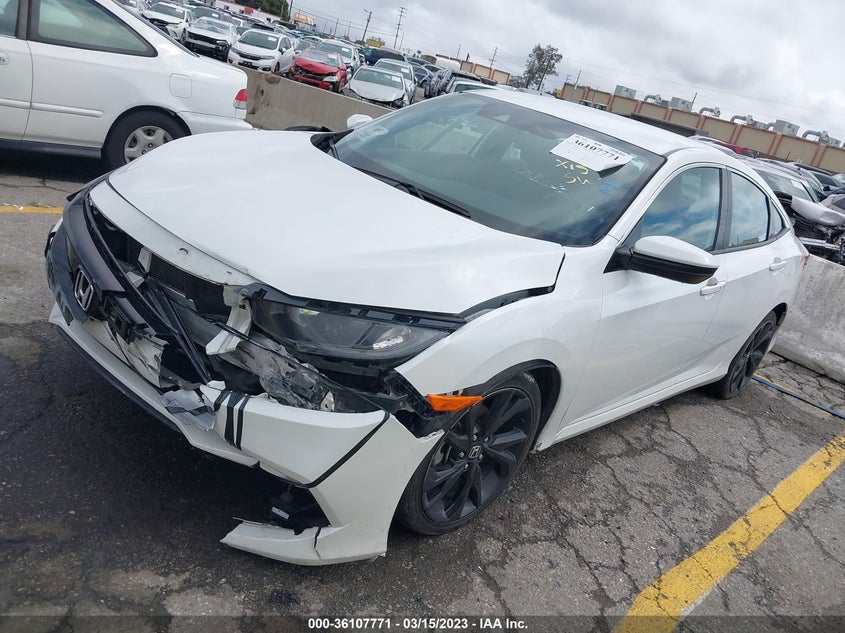 VIN 2HGFC2F82LH537643 2020 HONDA CIVIC SEDAN SPORT