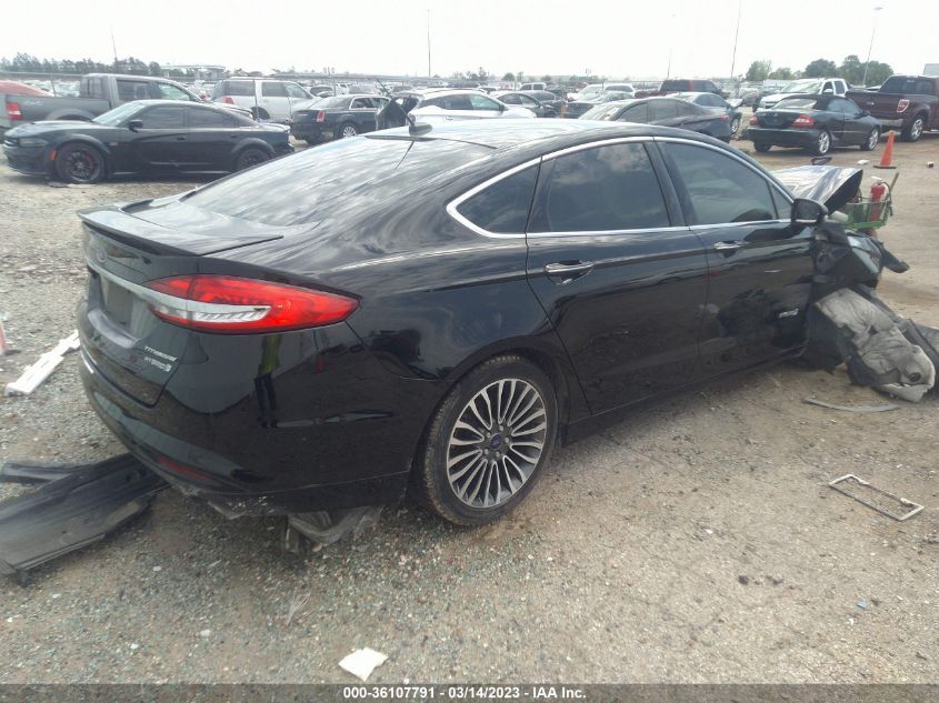 2017 FORD FUSION HYBRID - 3FA6P0RU0HR224074