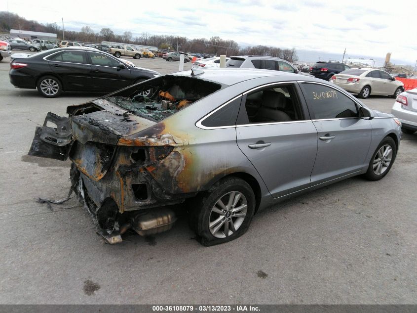 2017 HYUNDAI SONATA 2.4L - 5NPE24AFXHH505231