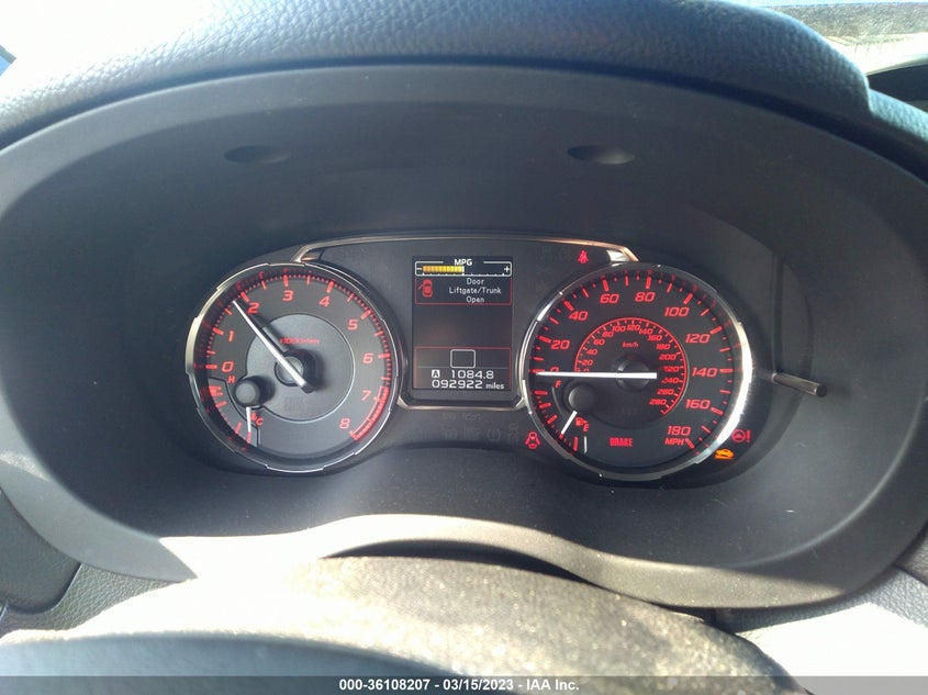 2015 SUBARU WRX VIN: JF1VA1A69F9836136