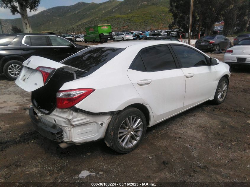 2014 TOYOTA COROLLA L/LE/S/S PLUS/LE PLUS - 5YFBURHE7EP169821