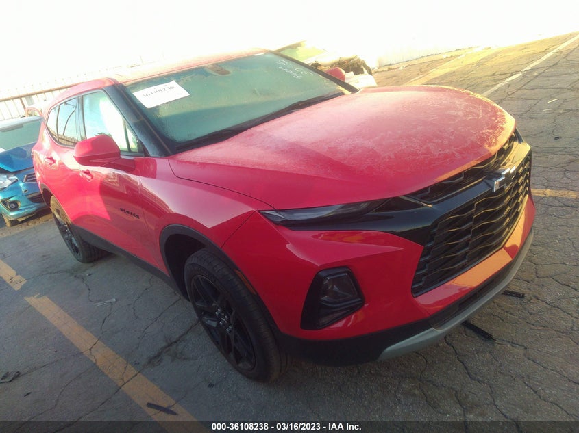 VIN 3GNKBBRA2MS583025 2021 CHEVROLET BLAZER LT