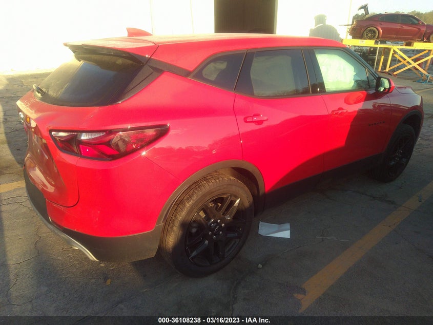 VIN 3GNKBBRA2MS583025 2021 CHEVROLET BLAZER LT