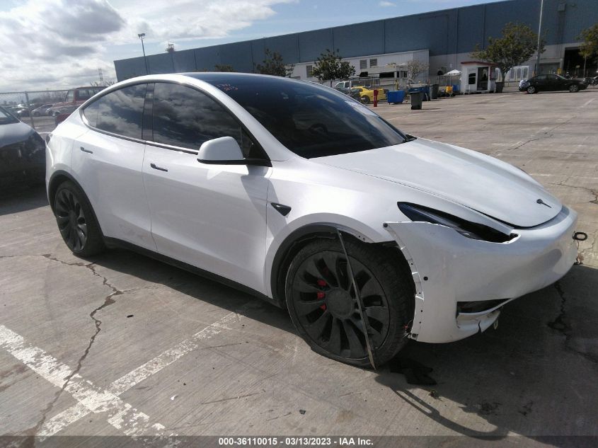 2022 TESLA MODEL Y PERFORMANCE - 7SAYGDEF3NF487886