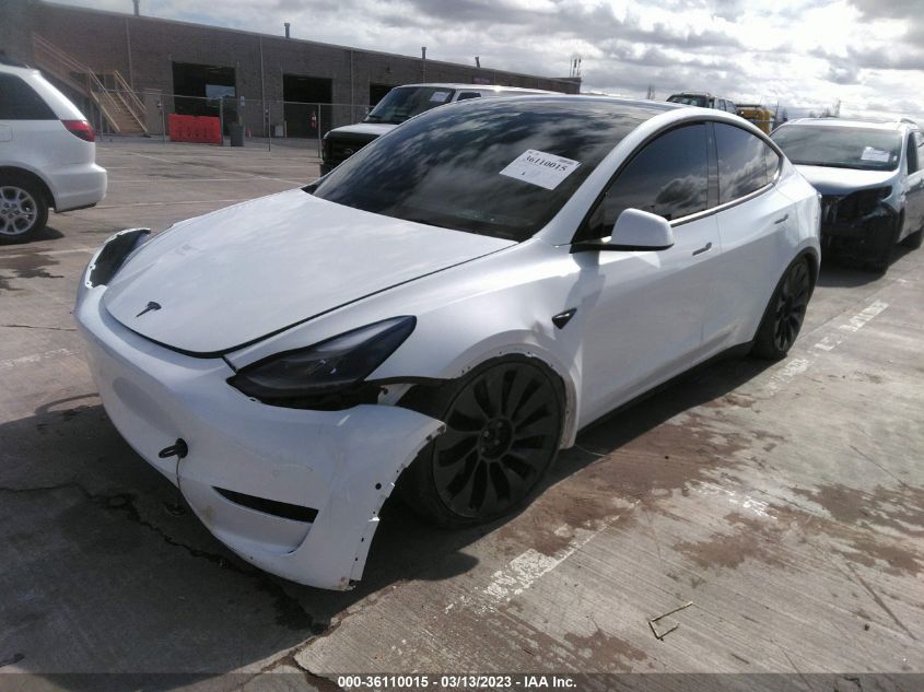 2022 TESLA MODEL Y PERFORMANCE - 7SAYGDEF3NF487886