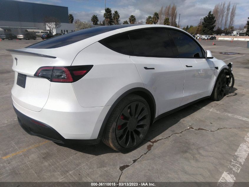 2022 TESLA MODEL Y PERFORMANCE - 7SAYGDEF3NF487886