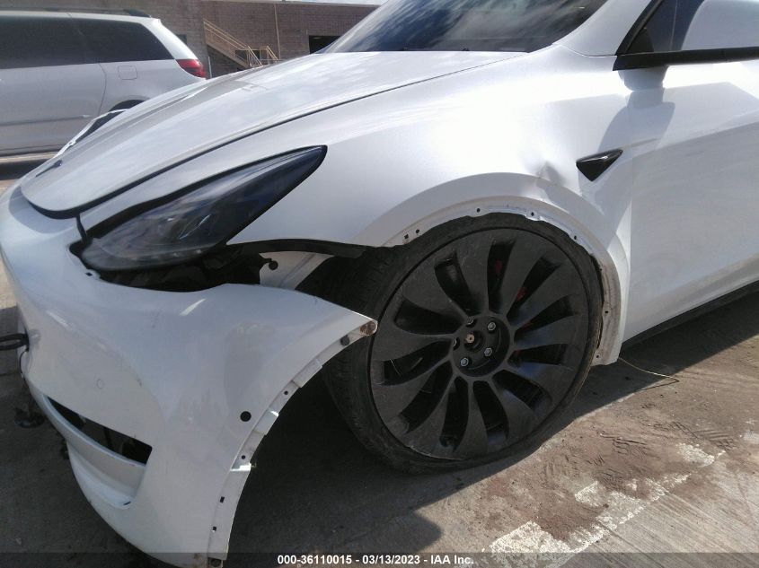 2022 TESLA MODEL Y PERFORMANCE - 7SAYGDEF3NF487886