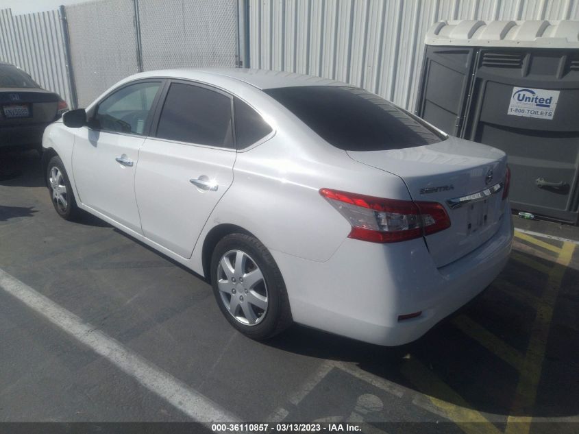 2014 NISSAN SENTRA S/FE+ S/SV/FE+ SV/SR/SL - 3N1AB7AP3EY250139