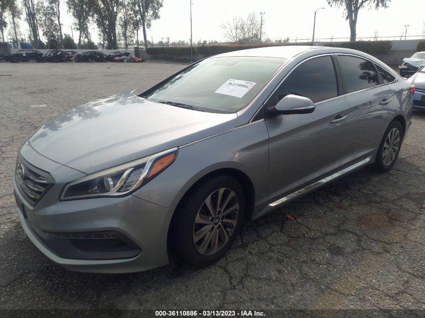 2015 HYUNDAI SONATA 2.4L SPORT - 5NPE34AF7FH065897