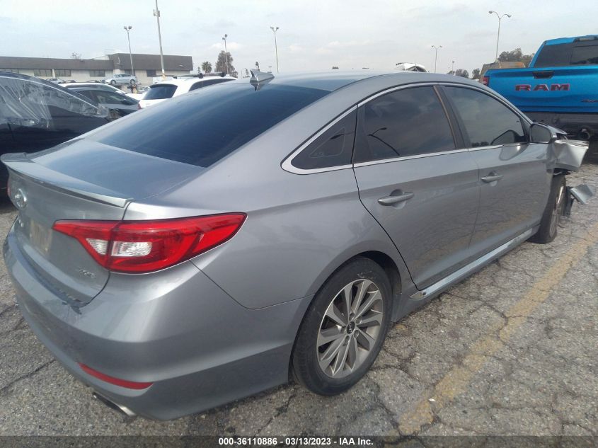 2015 HYUNDAI SONATA 2.4L SPORT - 5NPE34AF7FH065897