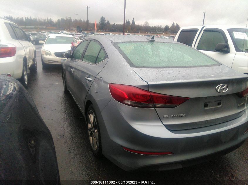 2017 HYUNDAI ELANTRA LIMITED - 5NPD84LF9HH035488