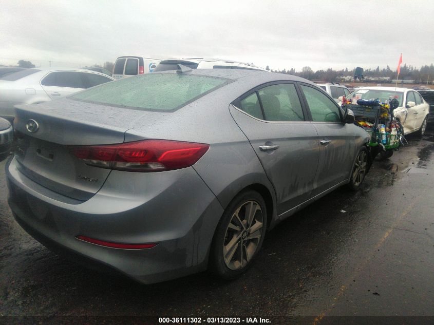 2017 HYUNDAI ELANTRA LIMITED - 5NPD84LF9HH035488