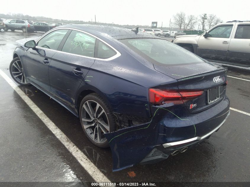 2022 AUDI S5 SPORTBACK PREMIUM PLUS WAUC4CF5XNA034015