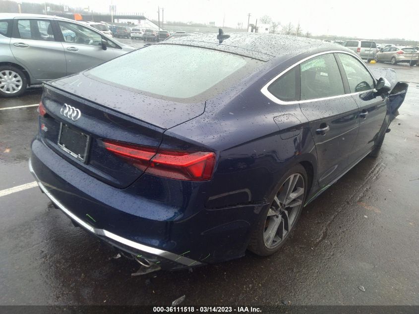 2022 AUDI S5 SPORTBACK PREMIUM PLUS WAUC4CF5XNA034015