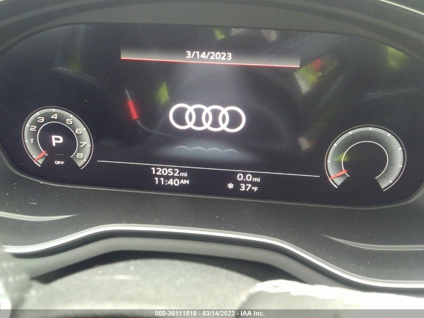 2022 AUDI S5 SPORTBACK PREMIUM PLUS WAUC4CF5XNA034015